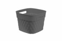 Starplast Small Square Quilted Flex Basket - Gray