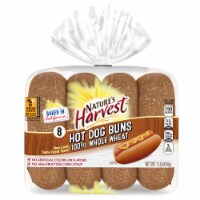 Nature's Harvest 100% Whole Wheat Hot Dog Buns Perspective: Main