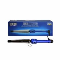 1 1/4  TITANIUM TAPERED CURLING IRON- BLUE RADIANT- HOT SHOT TOOLS - New in Original