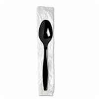 Dixie TH53C7 Individually Wrapped Teaspoons- Plastic- Black 1000-Carton