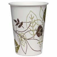 Dixie® Pathways Paper Hot Cups, 8 Oz, White/green, 50/pack 2338PATH