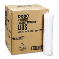 Dixie Plastic Lids for Pathways Cold Drink Cups 12 & 16oz 1200/Carton 914LSRD Perspective: Main