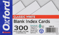 Oxford® Blank Index Cards - White