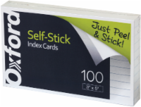 Oxford® Self-Stick Index Cards 100 Pack - White Perspective: Main