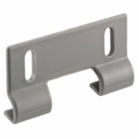 Prime-Line 7.35 in. H x 1-1/2 in. W Gray Frameless Shower Door Bottom Guide - Total Qty: 1;