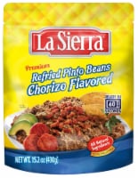 La Sierra Chorizo Flavored Refried Pinto Beans Pouch Perspective: Main