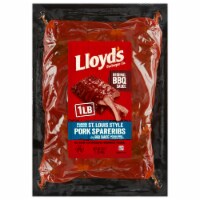 Lloyd's Seasoned & Smoked St. Louis Style Pork Spare Ribs in Original BBQ Sauce Perspective: Main