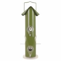 Perky-Pet 8040438 1 lbs Wild Bird & Finch Metal Tube Bird Feeder, 6 Ports