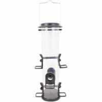 Perky-Pet 2-In-1 Clear Plastic 4 Lb. Capacity XL Tube Bird Feeder 3266