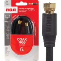 RCA 6 Ft. Black Digital RG6 Coaxial Cable VH606R