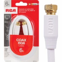 RCA 6 Ft. White Digital RG6 Coaxial Cable VH606WHR