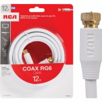 RCA 12 Ft. White Digital RG6 Coaxial Cable VH612WHR