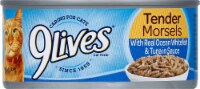 9Lives® Tender Morsels with Real Ocean Whitefish & Tuna in Sauce Wet Cat Food Perspective: Main