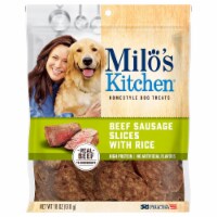 Milo's Kitchen® Beef Sausage Slices with Rice Dog Treats