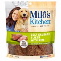Milo's Kitchen Beef Sausage Slices Dog Treats