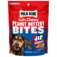 Milk-Bone® Peanut Buttery Bites Peanut Butter & Bacon Dog Treats Perspective: Main