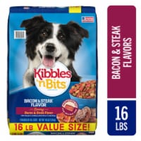 Kibbles 'n Bits Adult Dry Dog Food Savory Bacon & Steak Flavors Perspective: Main