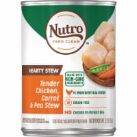 NUTRO HEARTY STEW Gravy Tender Chicken Carrot & Pea Stew Adult Natural Grain Free Wet Dog Food