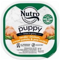NUTRO PUPPY Gravy Tender Chicken Sweet Potato & Pea Recipe Grain Free Natural Wet Dog Food Bites Perspective: Main