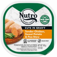 Nutro Cuts In Gravy Tender Chicken Sweet Potato & Pea Stew Natural Grain Free Adult Wet Dog Food Perspective: Main