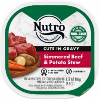 Nutro Gravy Simmered Beef & Potato Stew Recipe Natural Grain Free Adult Wet Dog Food Cuts