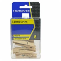 HQ Advance Wooden Clothes Pins - Natural Perspective: Main