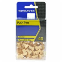 HQ Advance Wooden Push Pins - Natural Perspective: Main