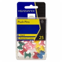 HQ Advance Jumbo Push Pins - Assorted Colors Perspective: Main