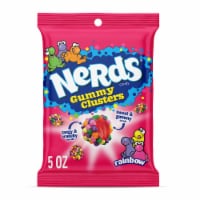 NERDS Gummy Clusters Rainbow Crunchy And Gummy Candy Bag Perspective: Main
