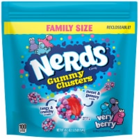 Nerds Very Berry Gummy Clusters Stand Up Bag Perspective: Main