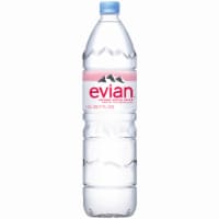 Evian Natural Spring Water Bottle Perspective: Main