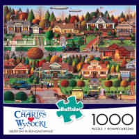 Buffalo Games Charles Wysocki: Labor Day in Bungalowville Jigsaw Puzzle Perspective: Main