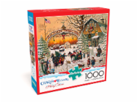 Buffalo Games Charles Wysocki: A Christmas Greeting Jigsaw Puzzle Perspective: Main