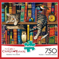 Buffalo Games Charles Wysocki Cats: Frederick the Literate Jigsaw Puzzle Perspective: Main