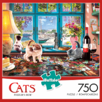 Buffalo Games Cats: Puzzler's Desk Jigsaw Puzzle Perspective: Main