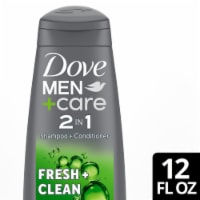 Dove Men+Care Fortifying Fresh and Clean with Caffeine 2 in 1 Shampoo and Conditioner