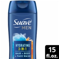 Suave Men Hair Face and Body Wash 3 in 1 Mens Body Wash Perspective: Main