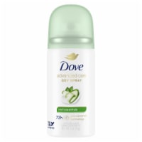 Dove Advanced Care Cool Essentials, Dry Spray Antiperspirant Deodorant, Travel Size Perspective: Main