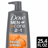Dove Men+Care Thick + Strong 2-in-1 Shampoo + Conditioner Perspective: Main