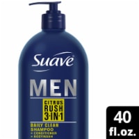 Suave Men Citrus Rush 3 in 1 Shampoo Conditioner Bodywash