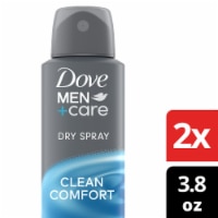 Dove Men+Care Clean Comfort Antiperspirant Deodorant Dry Spray Perspective: Main