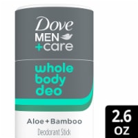 Dove Men+Care Whole Body Deodorant Aluminum-free Stick Aloe + Bamboo Perspective: Main