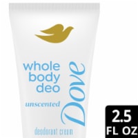 Dove Whole Body Deo Aluminum Free Invisible Cream Deodorant Unscented Perspective: Main