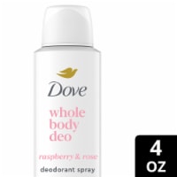Dove Whole Body Deodorant Cooling Spray Raspberry & Rose Perspective: Main