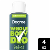 Degree Men Whole Body Deodorant Spray For Men, Active Fresh Scent Perspective: Main