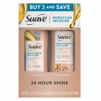 Suave Moroccan Infusion with Argan Oil Shine Shampoo and Conditioner Perspective: Main