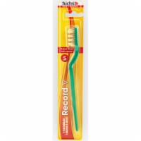 Fuchs Record V Adult Soft Natural Bristle Toothbrush