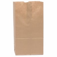 General #2 Paper Grocery Bag 30lb Kraft Standard 4 5/16 x 2 7/16 x 7 7/8 500 bags GK2500
