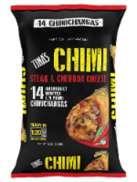 Tina’s Steak & Cheddar Cheese Chimichangas