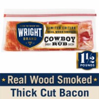 Wright® Brand Limited Edition Real Wood Smoked Cowboy Rub Sliced Bacon Perspective: Main